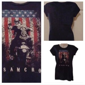 💙🏍black Sons of Anarchy M size t-shirts